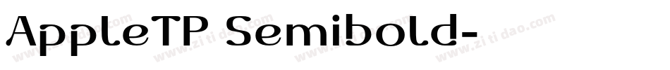 AppleTP Semibold字体转换